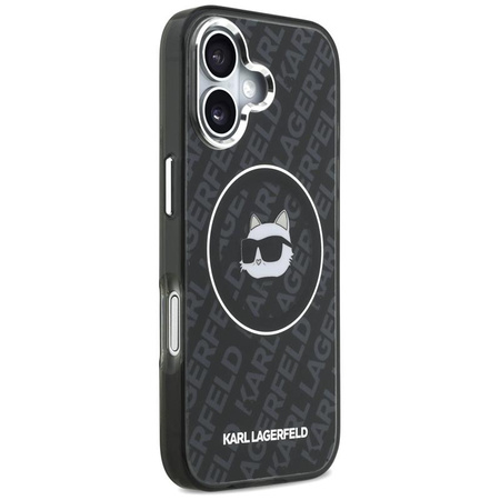 Karl Lagerfeld IML Choupette Head Logo MagSafe - Etui iPhone 17 (czarny)