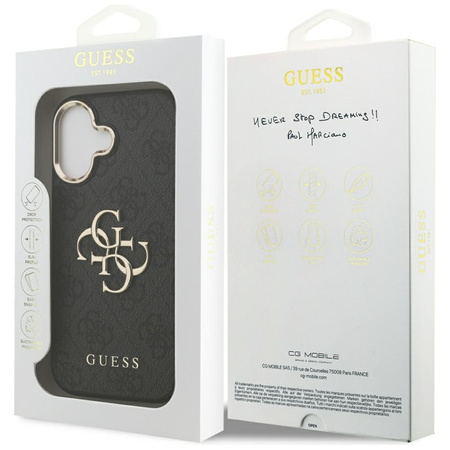 Guess 4G Big 4G Classic Logo - Etui iPhone 17 (czarny / złoty)