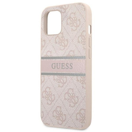 Guess 4G Printed Stripe - Etui iPhone 13 (różowy)
