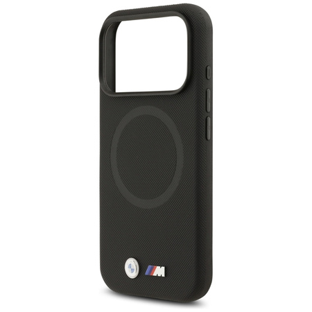BMW M FW Metal Logo MagSafe - Etui iPhone 17 Pro (czarny)