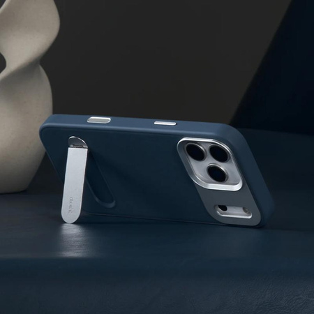 Moshi Kameleon MagSafe - Etui iPhone 17 Pro z funkcją podstawki (Dusk Blue)
