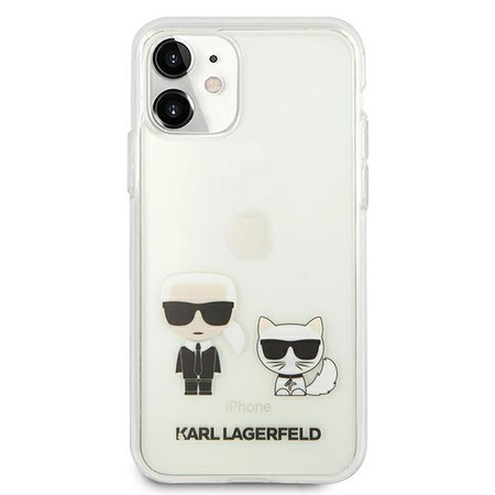 Karl Lagerfeld Ikonik & Choupette - Etui iPhone 11 / iPhone XR (przezroczysty)