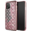 Guess 4G Peony Liquid Glitter - Etui iPhone 11 Pro Max (różowy)