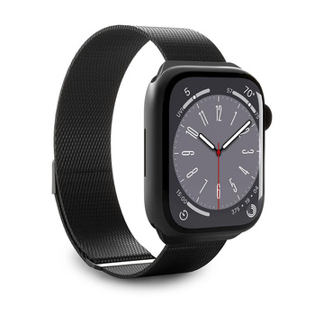 Puro Milanese Magnetic Band - Pasek ze stali nierdzewnej do Apple Watch 42/44/45/49 mm (czarny)