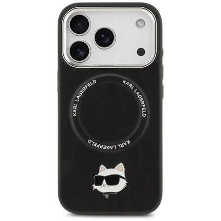Karl Lagerfeld Choupette Pin MagSafe - Etui iPhone 17 Pro Max (czarny)