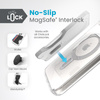 Speck Presidio Perfect-Clear ClickLock & Magsafe - Etui iPhone 15 Plus (Clear / Chrome Finish / Serene Silver)