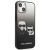 Karl Lagerfeld Gradient Ikonik Karl & Choupette - Etui iPhone 13  mini (czarny)
