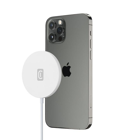 Cellularline Mag Wireless Charger - Ładowarka bezprzewodowa indukcyjna MagSafe (biały)