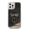 Karl Lagerfeld Liquid Glitter Gatsby - Etui iPhone 12 / iPhone 12 Pro (czarny)
