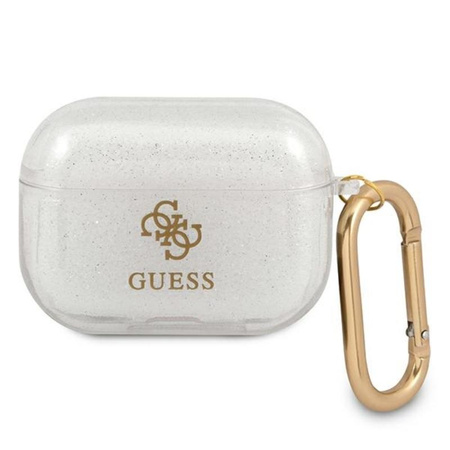 Guess Colored Glitter - Etui Airpods Pro (przezroczysty)