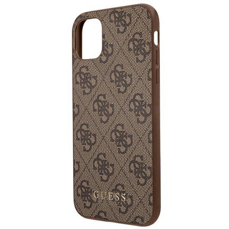 Guess 4G Metal Gold Logo – Etui iPhone 11 (brązowy)