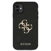 Guess Saffiano 4G Big Metal Logo - Etui iPhone 11 (czarny)