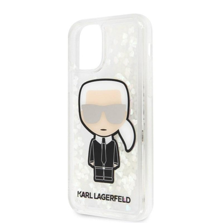 Karl Lagerfeld Glitter Glowdark Ikonik - Etui iPhone 11 Pro