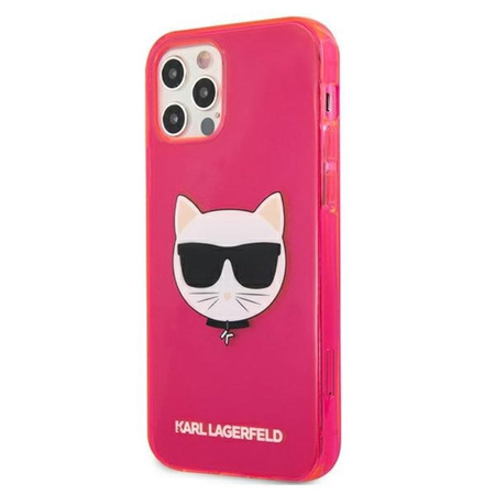 Karl Lagerfeld Choupette Head - Etui iPhone 12 Pro Max (Fluo Pink)