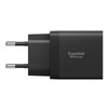 Spigen Essential EE472EU GaN Pro - Ładowarka sieciowa 2x USB-C 47W (Black)