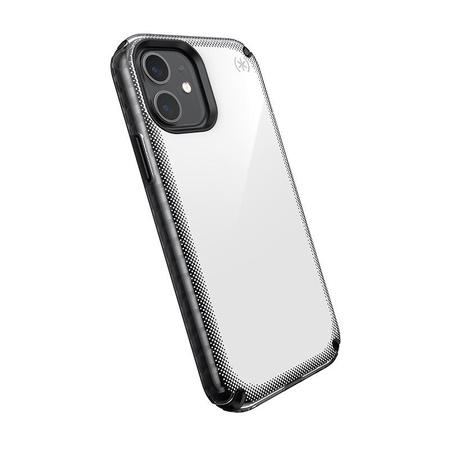 Speck Presidio2 Armor Cloud - Etui iPhone 12 / iPhone 12 Pro z powłoką MICROBAN (Clear/Black)