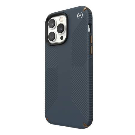 Speck Presidio2 Grip - Antypoślizgowe etui iPhone 14 Pro Max (Charcoal / Cool Bronze / Slate)