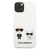 Karl Lagerfeld Silicone Karl & Choupette - Etui iPhone 13 mini (biały)
