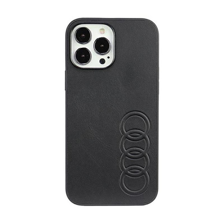 Audi Synthetic Leather - Etui iPhone 13 Pro Max (Czarny)