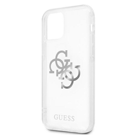 Guess 4G Big Logo Charm - Etui iPhone 12 / iPhone 12 Pro (srebrny charms)