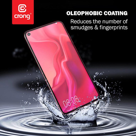 Crong 7D Nano Flexible Glass - Niepękające szkło hybrydowe 9H na cały ekran iPhone 12 / iPhone 12 Pro
