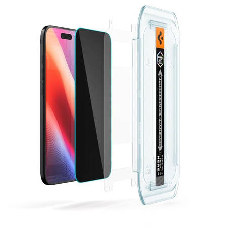 Spigen GLAS.TR EZ FIT Privacy 2-Pack - Szkło hartowane z filtrem prywatyzującym do iPhone Air (2 sztuki)