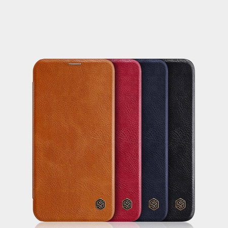 Nillkin Qin Leather Case - Etui Apple iPhone 12 / 12 Pro (Red)