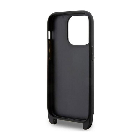 Karl Lagerfeld Crossbody NFT Saffiano Monogram Ikonik - Etui iPhone 14 Pro Max (Czarny)