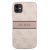 Guess 4G Printed Stripe - Etui iPhone 11 (różowy)
