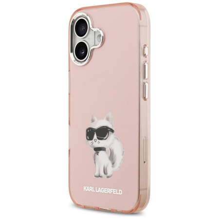Karl Lagerfeld IML Aquarelle Choupette & Logo MagSafe - Etui iPhone 17 (różowy)