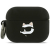 Karl Lagerfeld Silicone Choupette Head 3D - Etui AirPods Pro 3 (czarny)