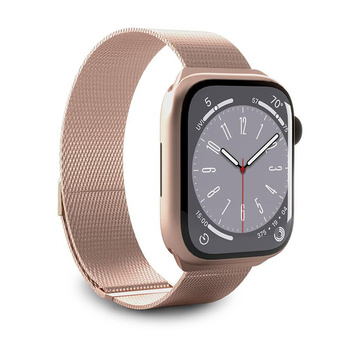 Puro Milanese Magnetic Band - Pasek ze stali nierdzewnej do Apple Watch 38/40/41 mm (różowe złoto)