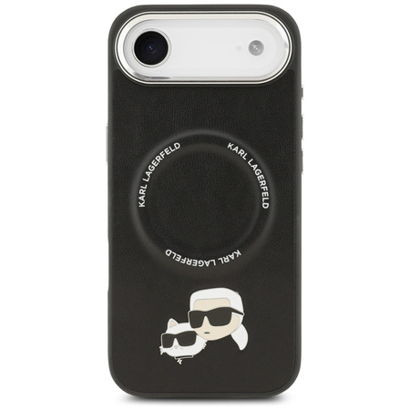 Karl Lagerfeld Karl & Choupette Pins MagSafe - Etui iPhone Air (czarny)