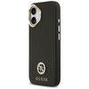 Guess Grained Strass Logo MagSafe - Etui iPhone 17 (czarny)