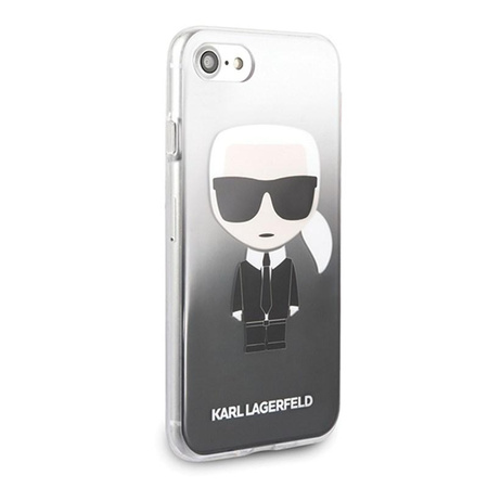 Karl Lagerfeld Iconic Karl Gradient - Etui iPhone SE 2020 / 8 / 7 (czarny)