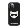Karl Lagerfeld Choupette Head Silicone - Etui iPhone 12 Pro Max (czarny)