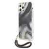 Guess Marble with cord - Etui iPhone 12 / iPhone 12 Pro (szary)