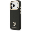 Guess Grained Strass Logo MagSafe - Etui iPhone 17 Pro (czarny)
