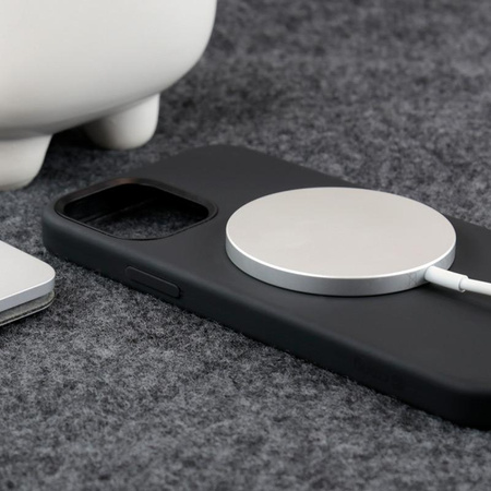 Crong Color Cover Magnetic - Etui iPhone 12 Pro Max MagSafe (czarny)