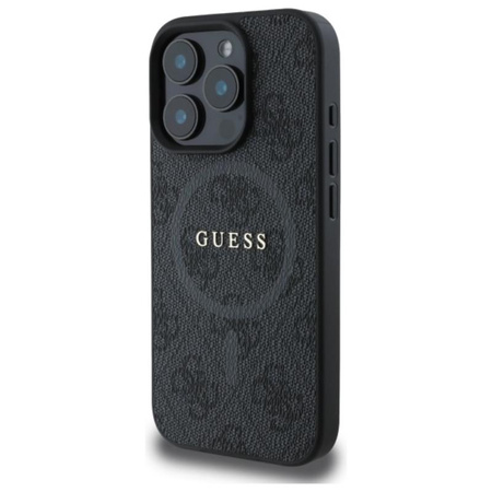 Guess 4G Ring Classic Logo MagSafe - Etui iPhone 16 Pro Max (czarny)