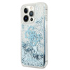 Guess Liquid Glitter 4G Big Logo - Etui iPhone 13 Pro Max (niebieski)