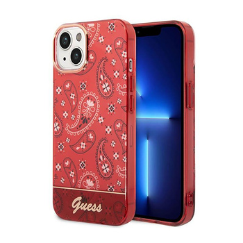Guess Bandana Paisley - Etui iPhone 14 (czerwony)