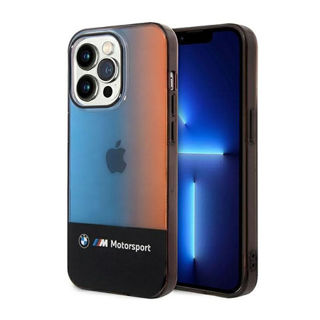 BMW Half Tricolor - Etui iPhone 14 Pro Max (czarny)