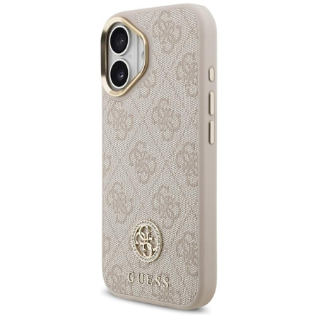 Guess 4G Strass Logo MagSafe - Etui iPhone 17 Pro (różowy)