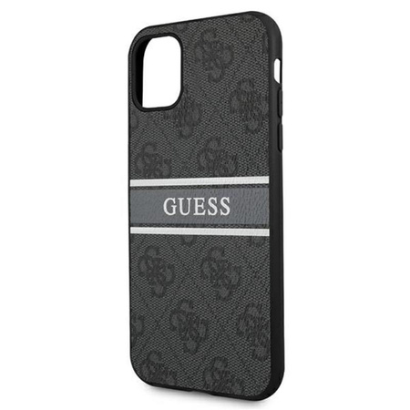 Guess 4G Printed Stripe - Etui iPhone 11 (szary)