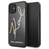 Karl Lagerfeld Double Layers Glitter Signature Case - Etui iPhone 11 (Black)