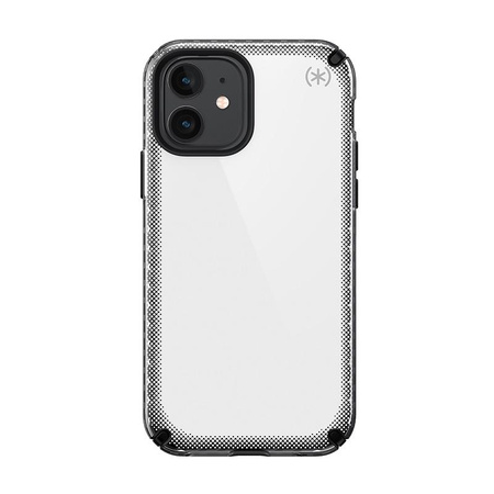 Speck Presidio2 Armor Cloud - Etui iPhone 12 / iPhone 12 Pro z powłoką MICROBAN (Clear/Black)