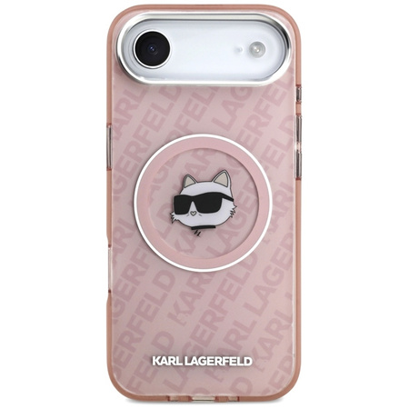 Karl Lagerfeld IML Choupette Head Logo MagSafe - Etui iPhone Air (różowy)