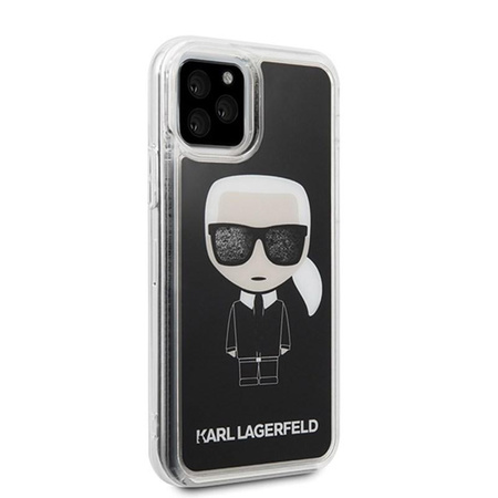 Karl Lagerfeld Iconic Glitter - Etui iPhone 11 Pro (Black)