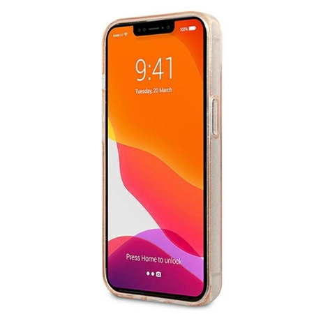 Guess Glitter 4G Big Logo - Etui iPhone 13 (złoty)